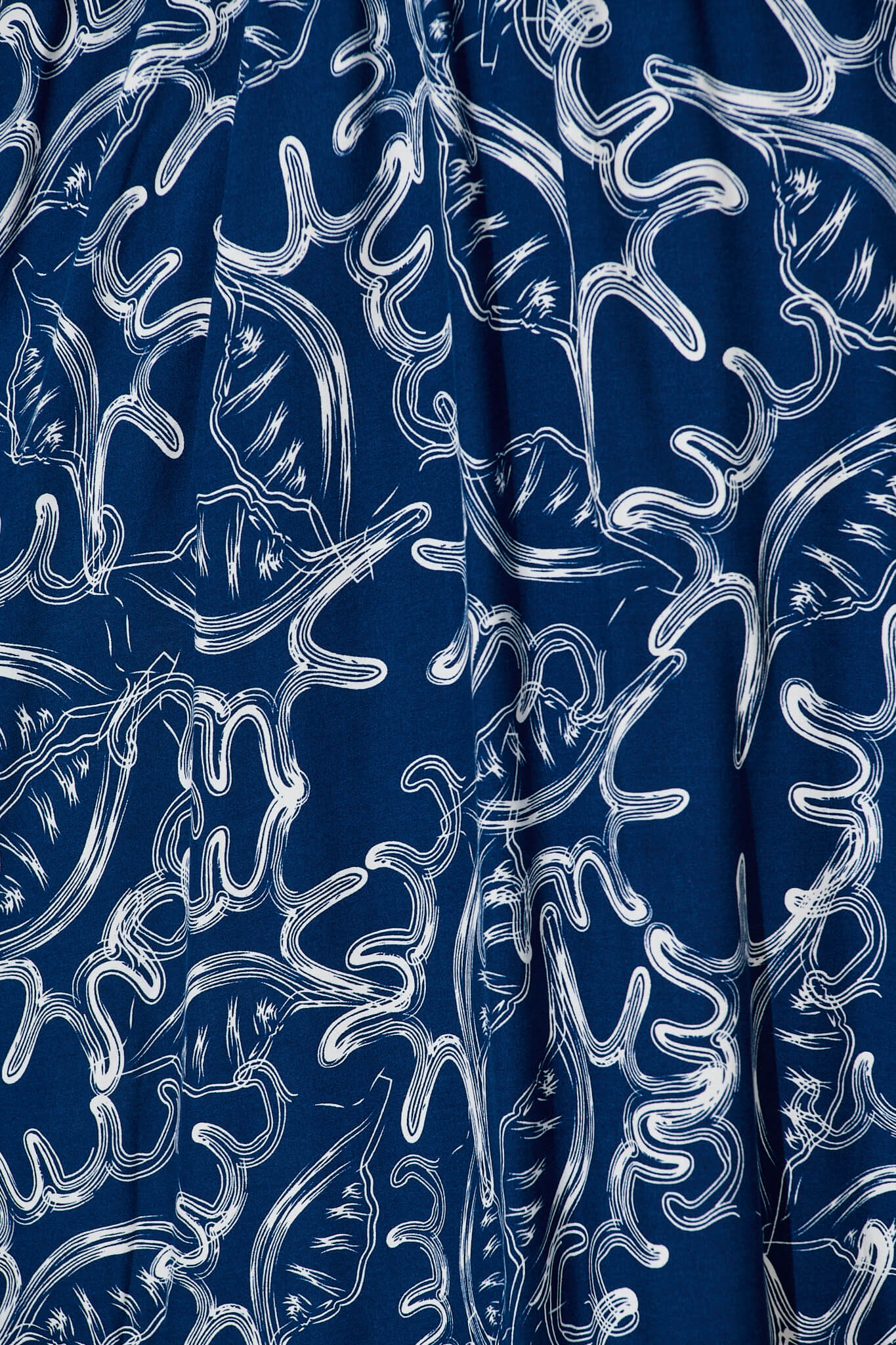 Mora Maxi Sundress In Navy Print Ric Rac Trim