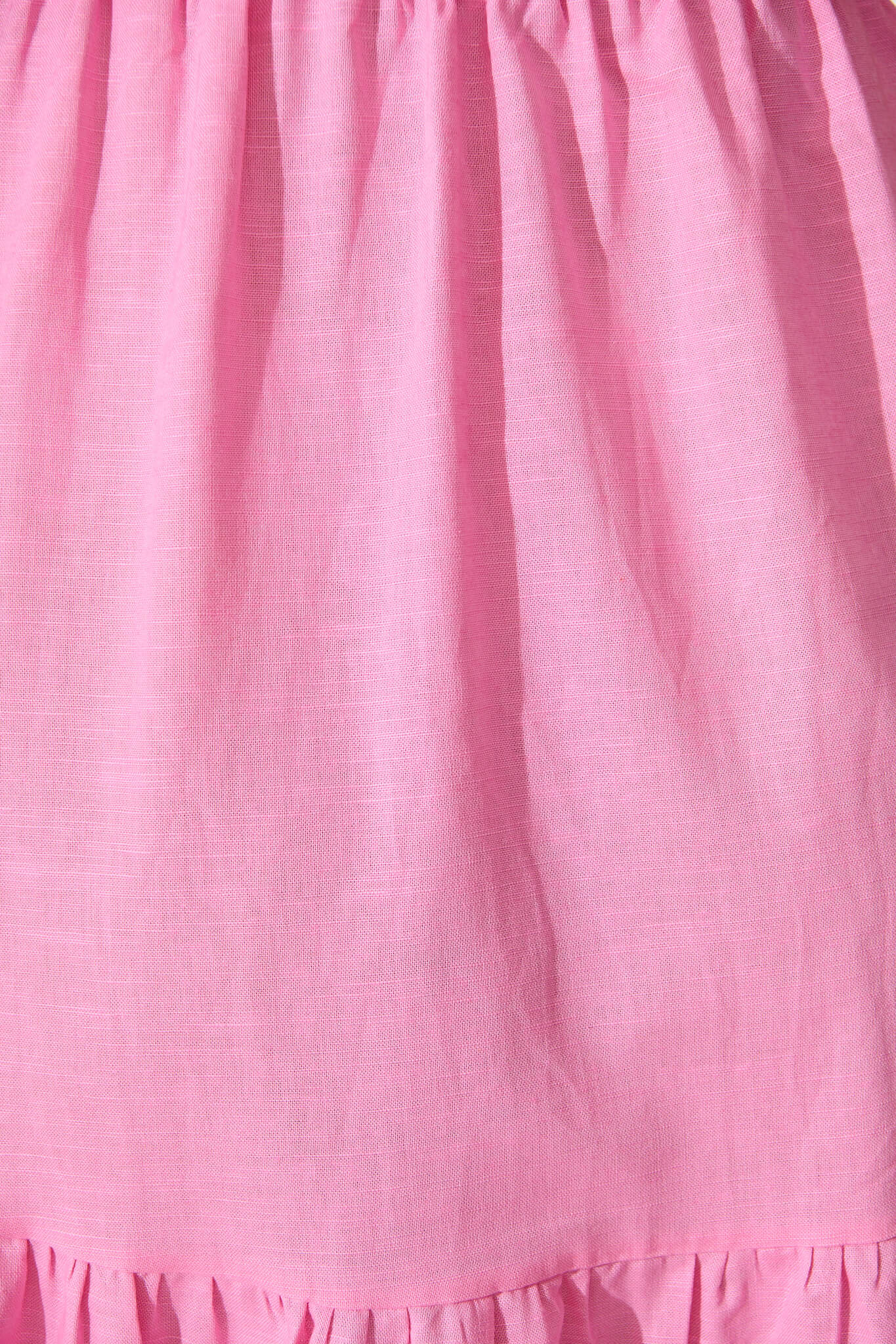 Elyria Maxi Dress In Pink Cotton Linen Blend