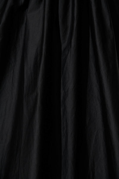 Momentum Maxi Dress In Black Cotton Sateen