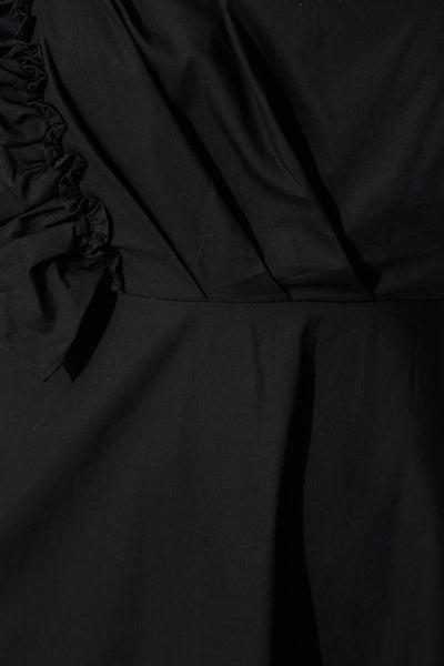 Irisa Maxi Dress in Black Cotton