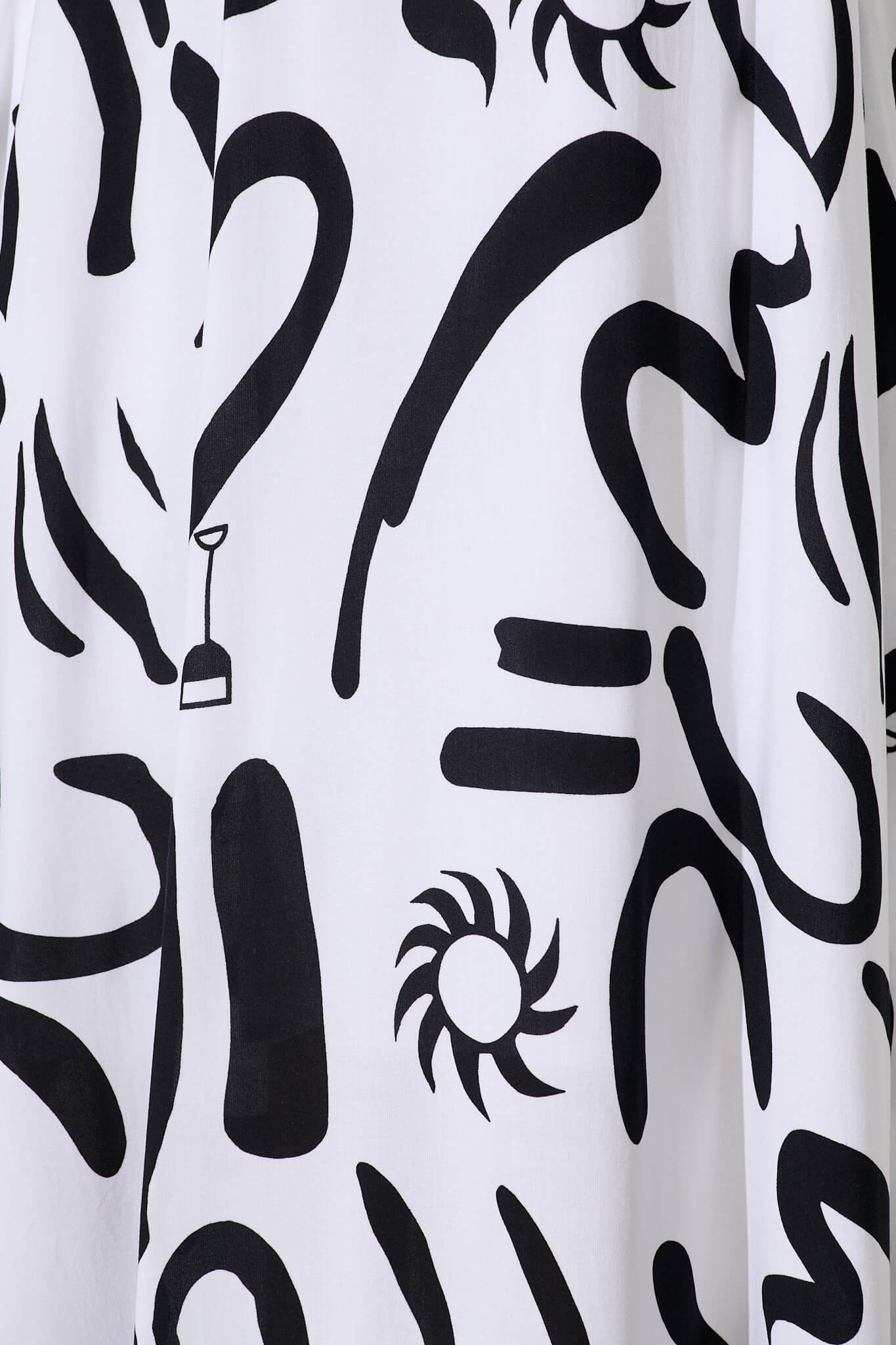 Aquila Maxi Sundress In White Print With Ric Rac Trim