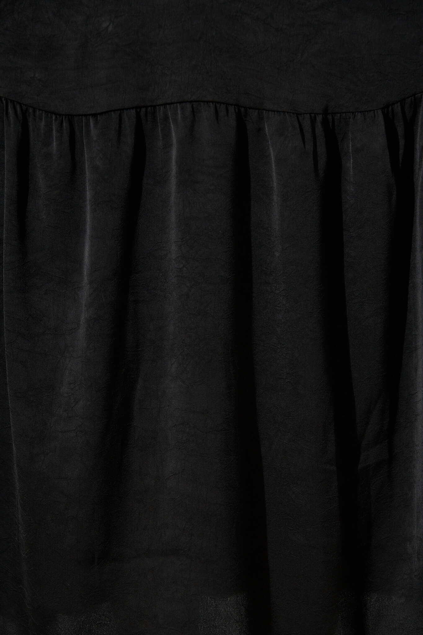 Constantine Maxi Dress In Black Crinkle Satin