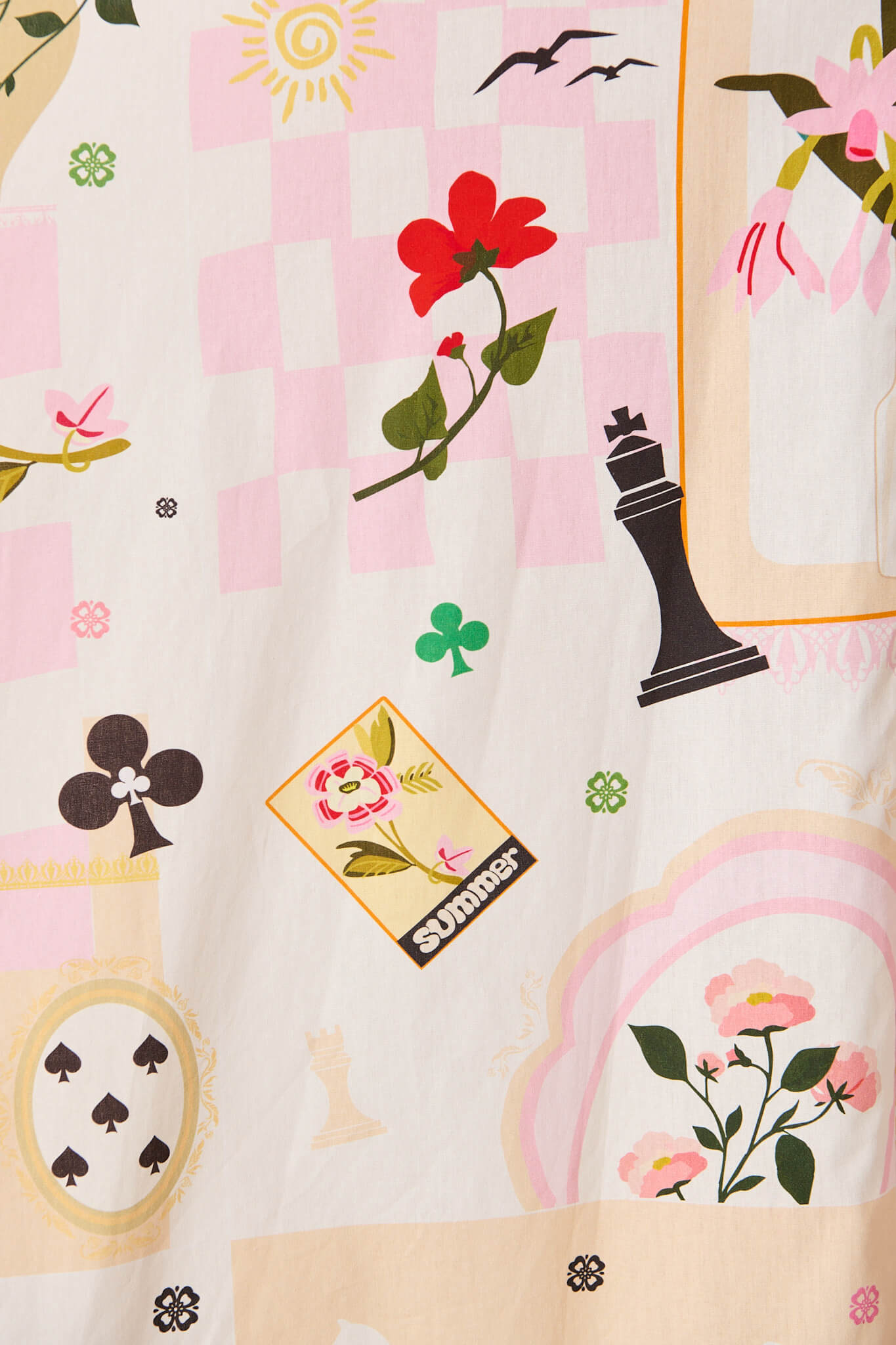 Ruthie Maxi Sundress In Multi With Pink Floral Cotton