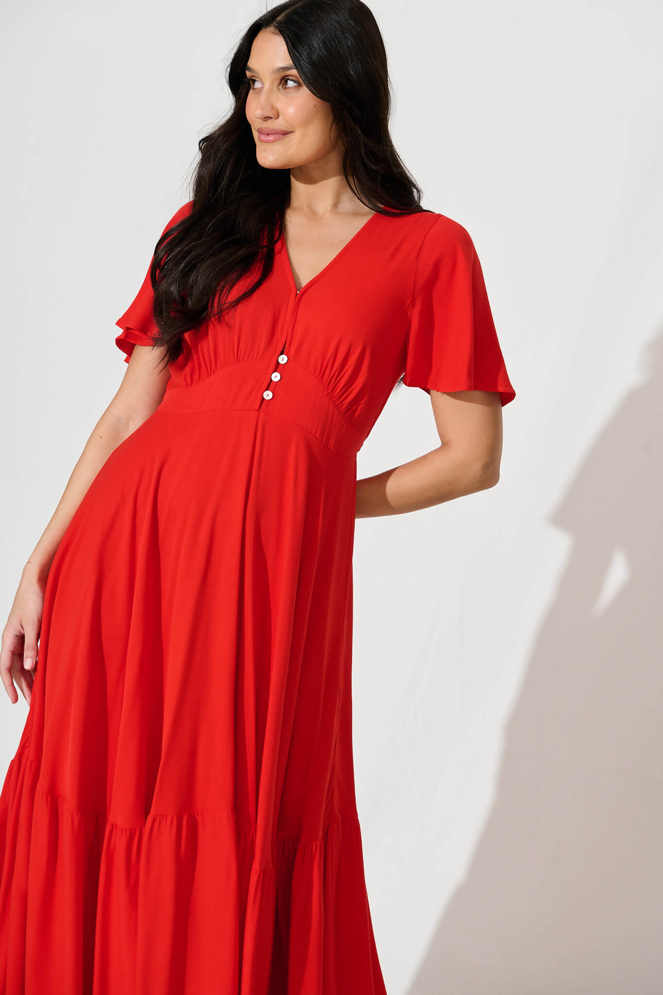 Nevada Maxi Dress in Red