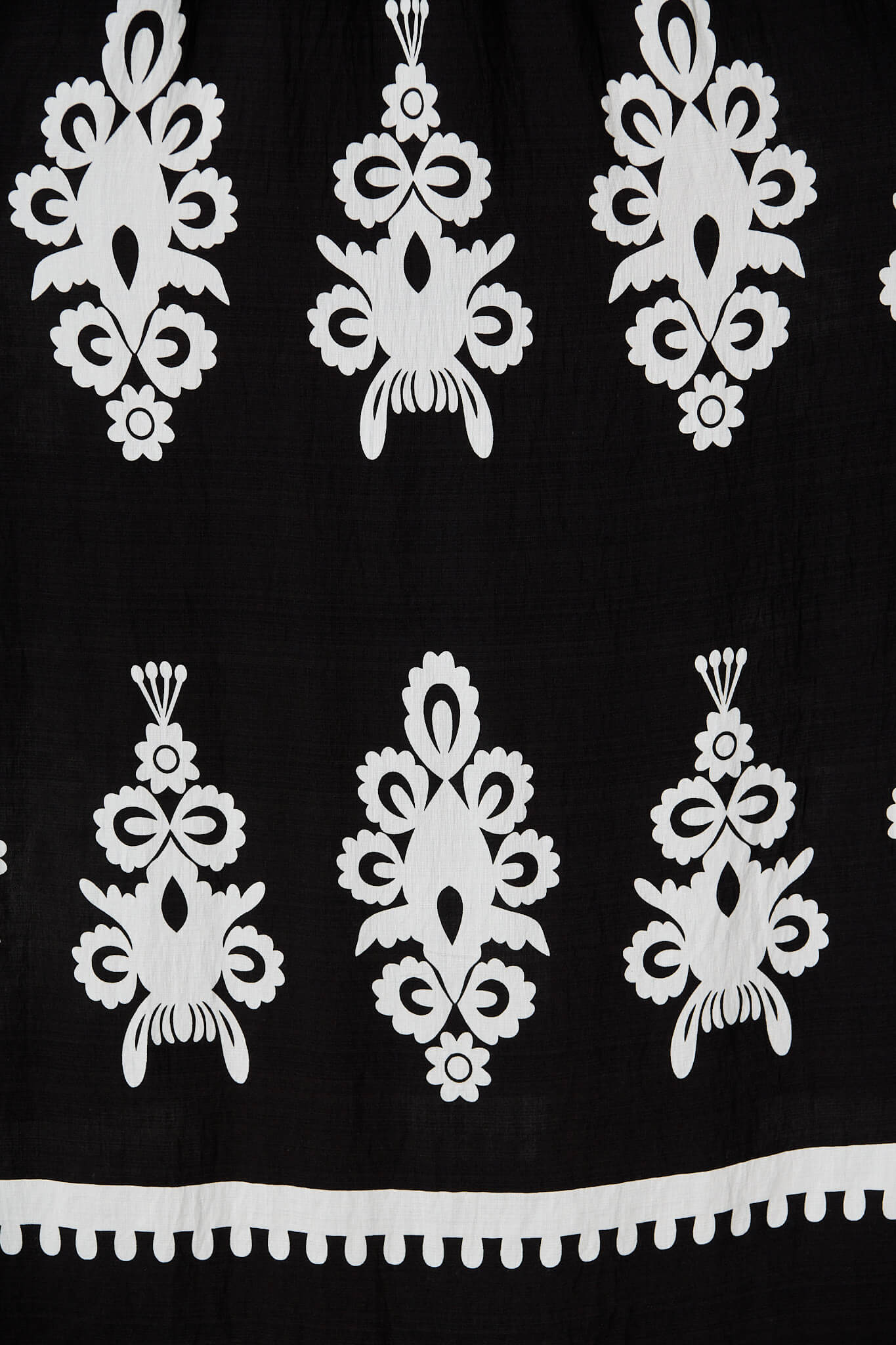 Evanston Maxi Dress In Black With White Print