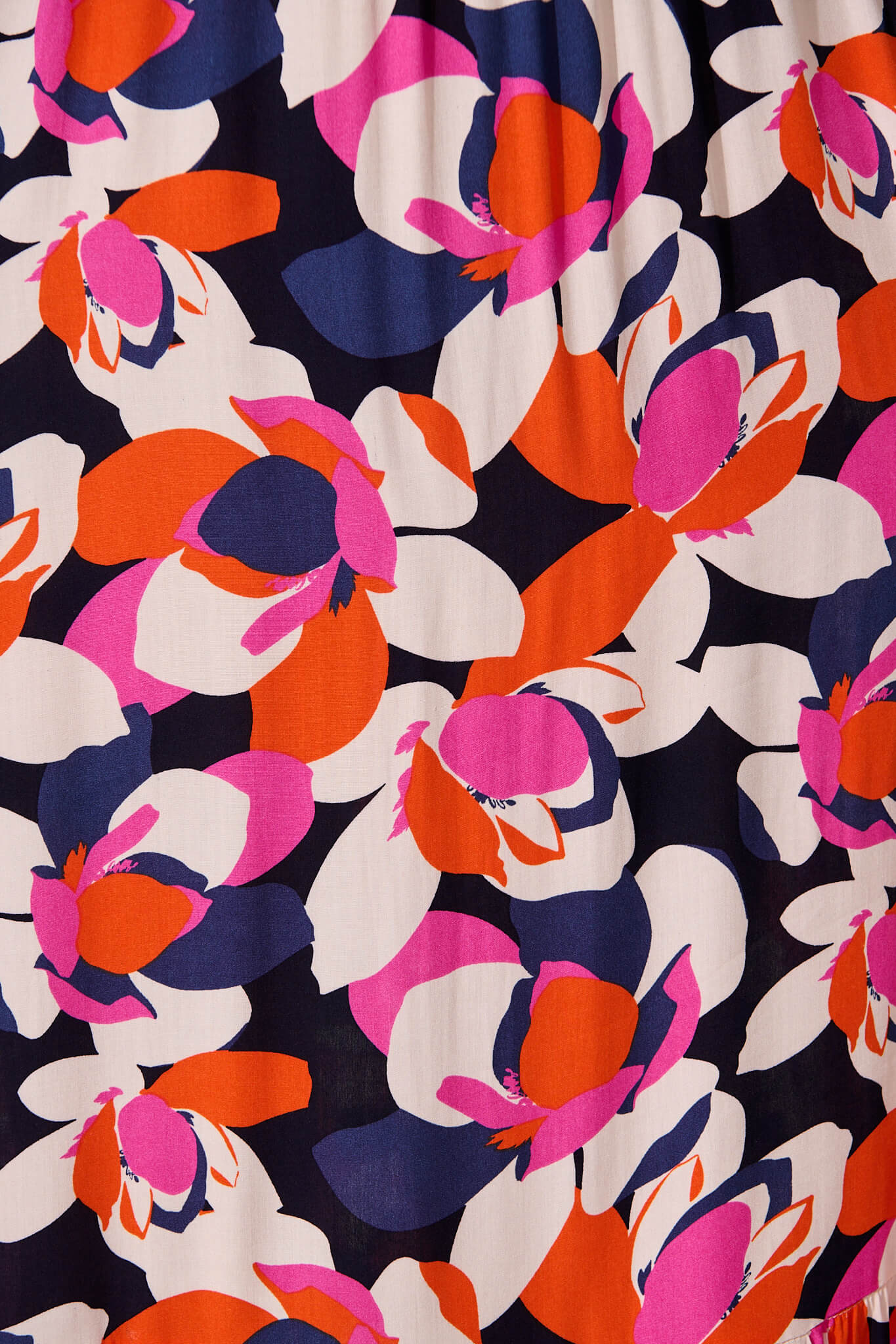 Ingra Maxi Dress In Navy With Multi Print