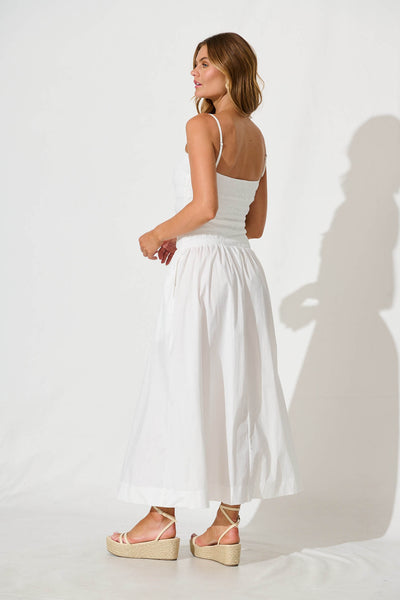 Mayotte Maxi Dress in White