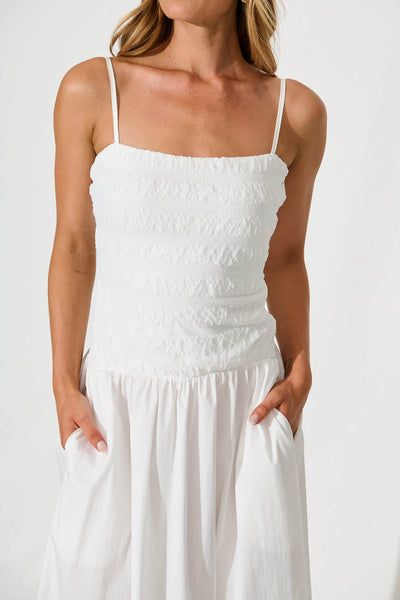 Mayotte Maxi Dress in White