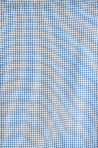 Ionia Maxi Dress in Blue and White Gingham