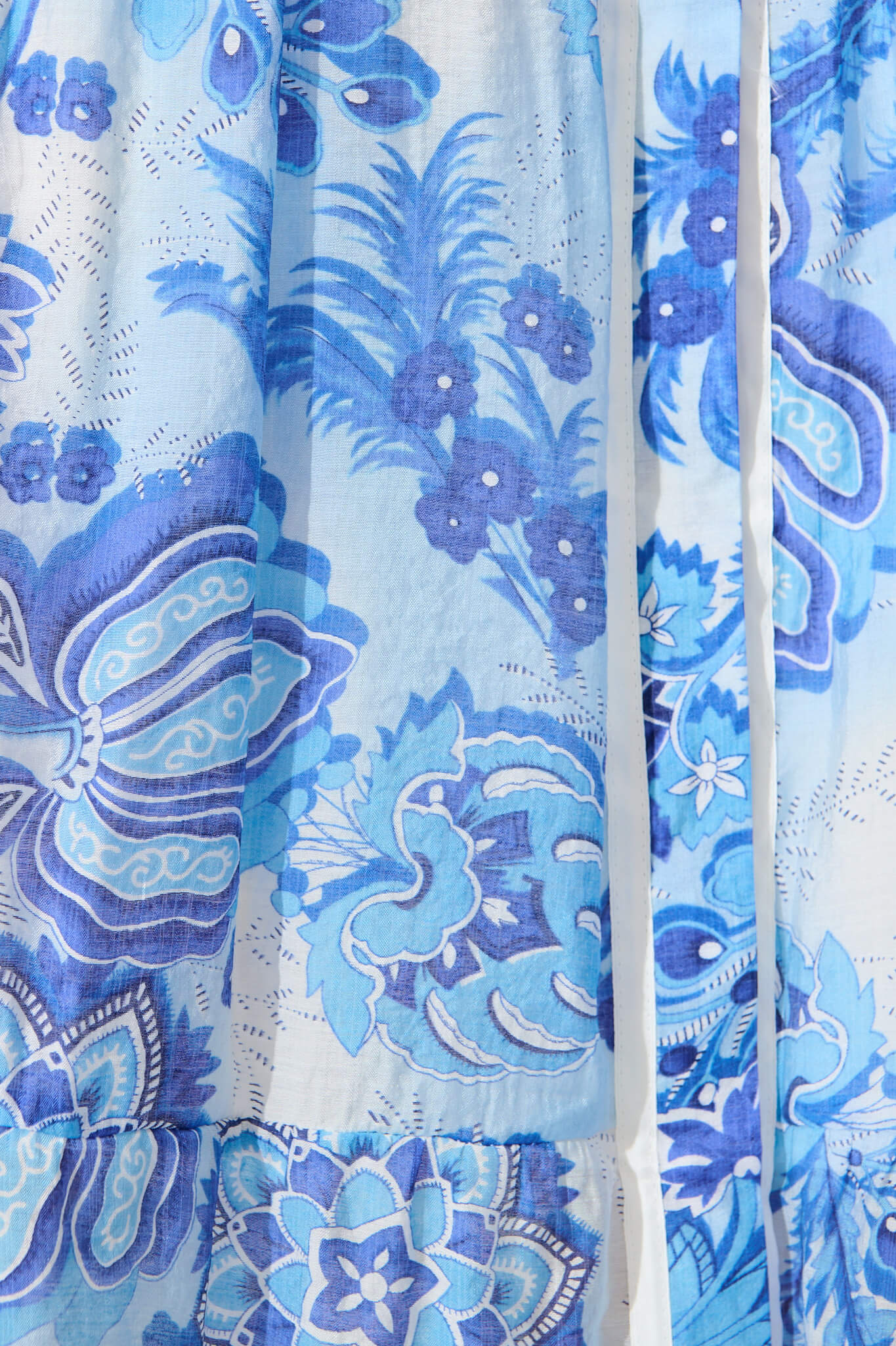 Dion Maxi Shirt Dress In Multi Navy Print