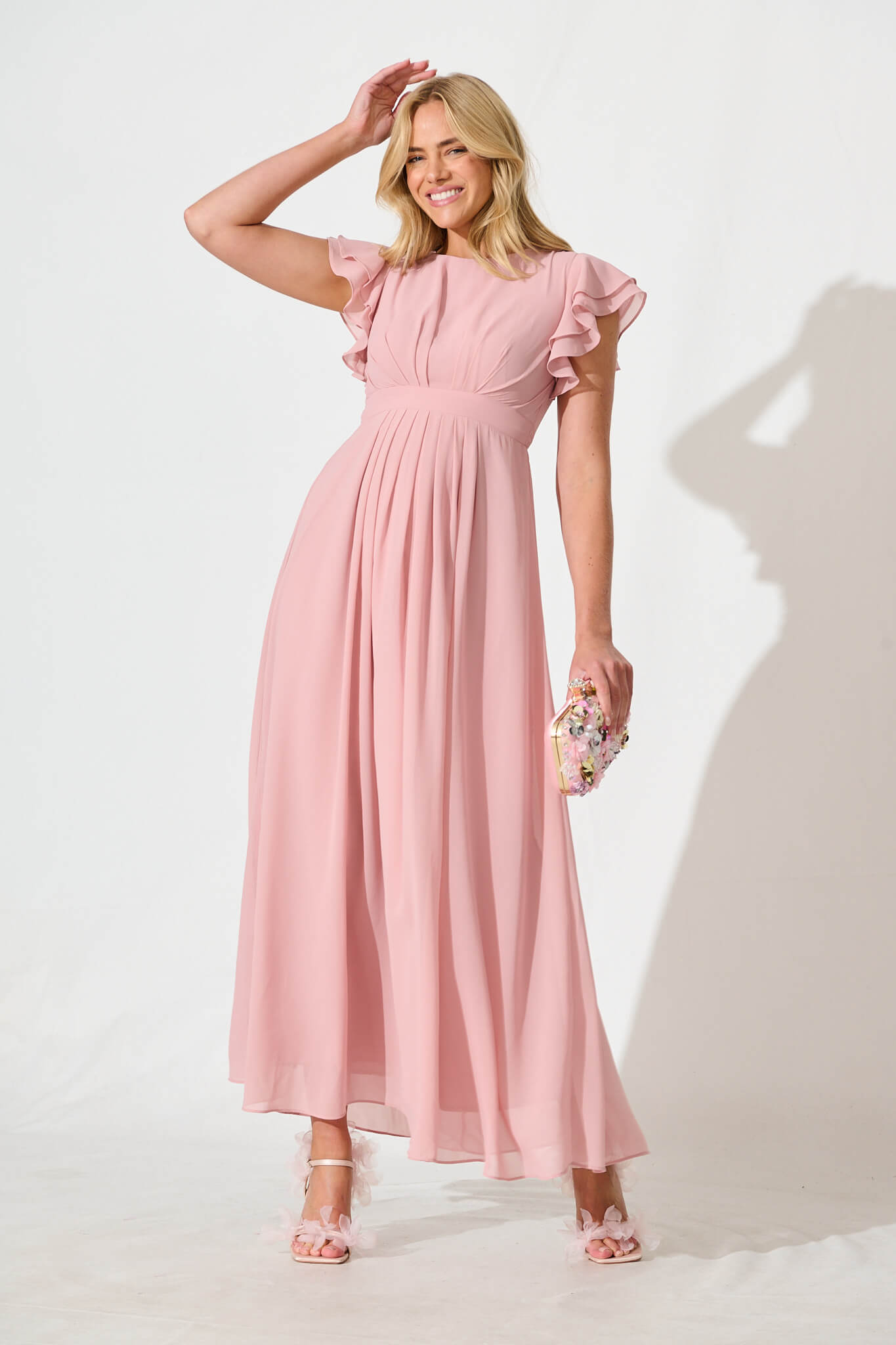 Marvellous Maxi Dress In Blush
