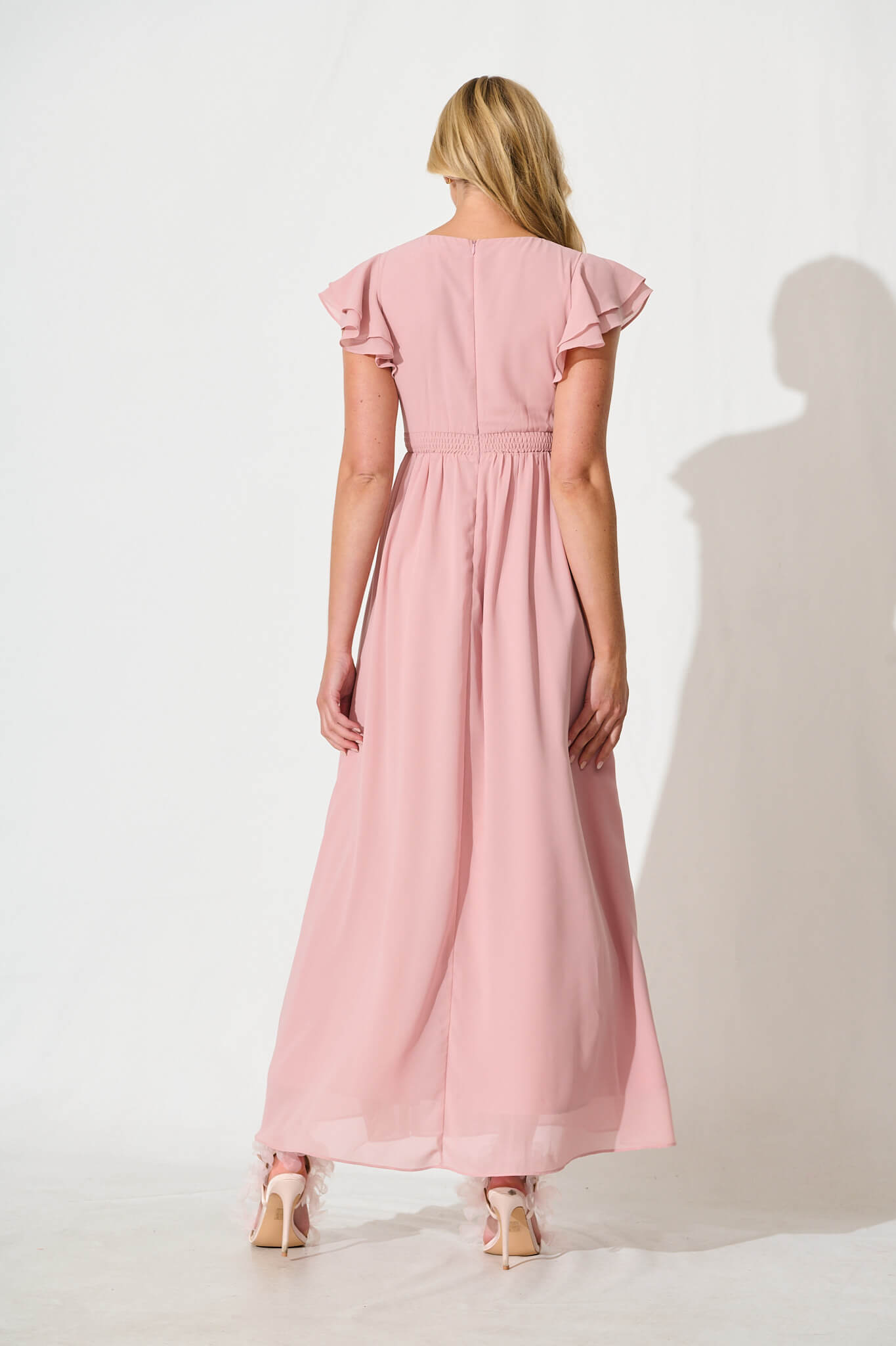 Marvellous Maxi Dress In Blush