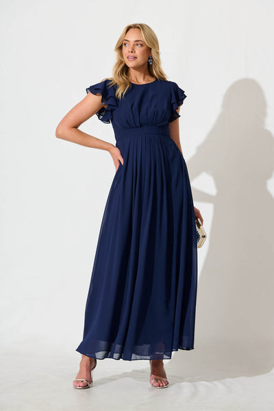 Marvellous Maxi Dress In Navy