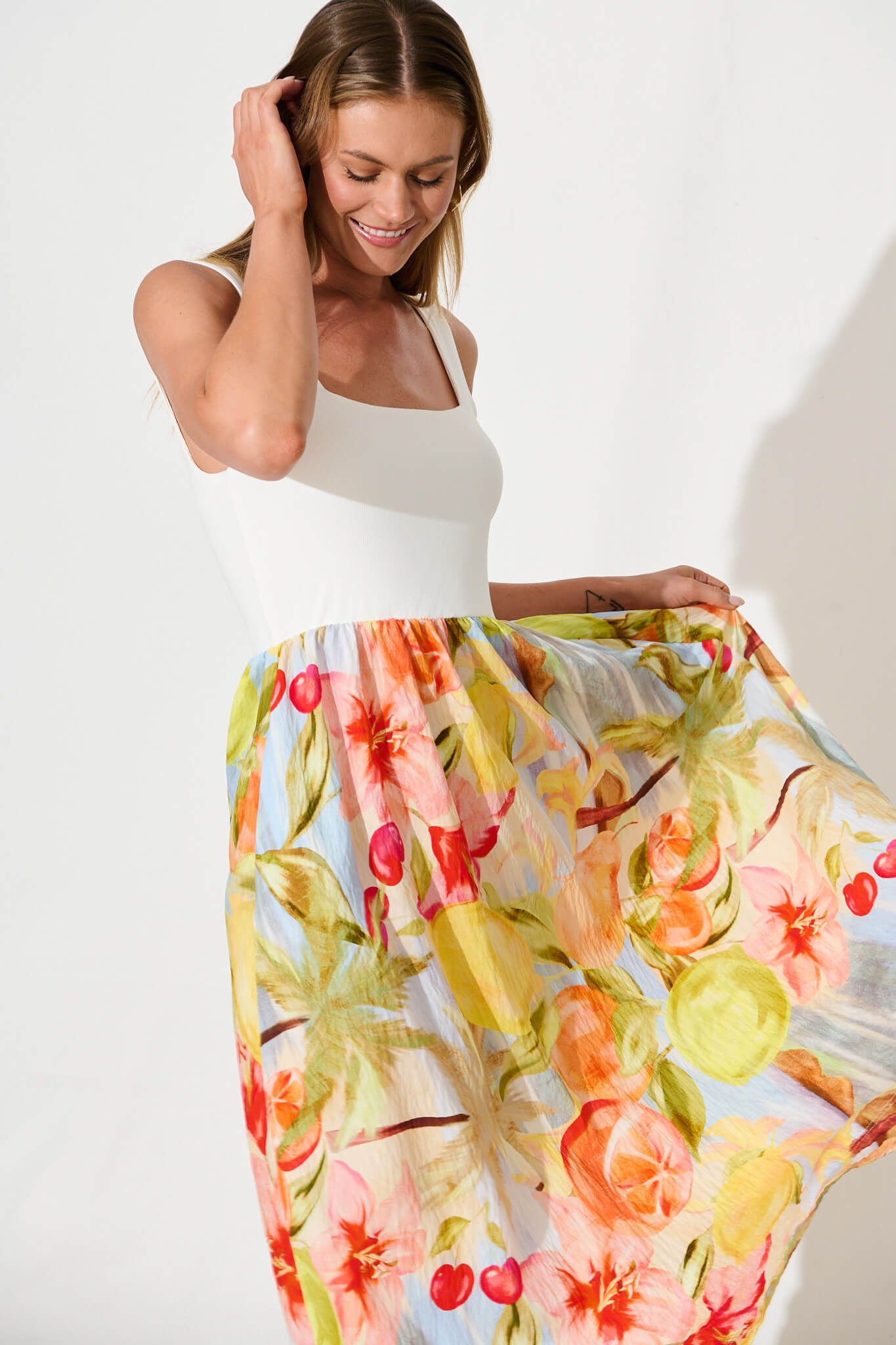 Momentum Maxi Dress in Multi Floral