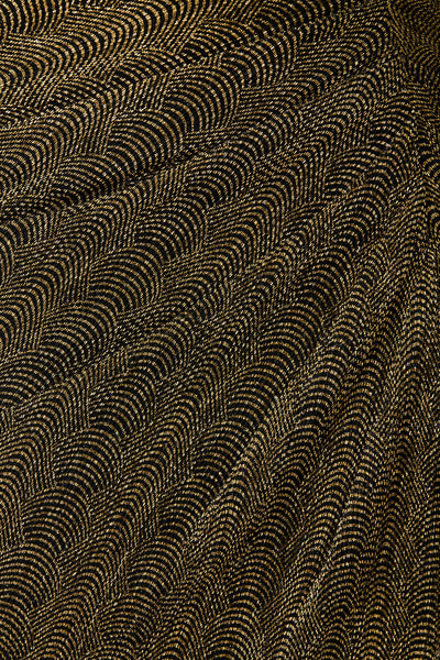 Moonlit One Shoulder Maxi Dress in Black with Gold Lurex