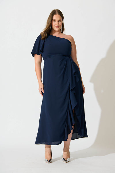 Avian Maxi Dress In Navy
