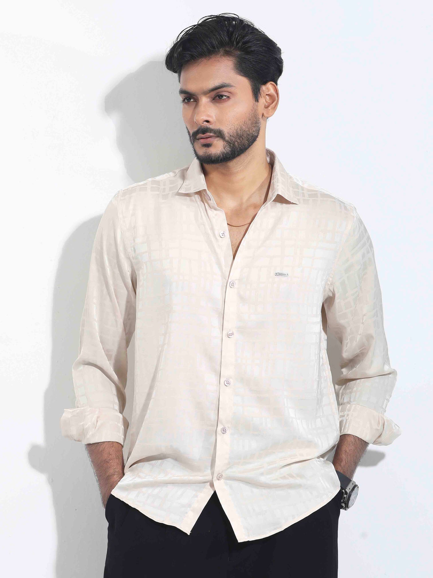 Rose Gold Box Printed Premium Full Sleeve Shirt